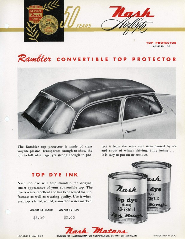 1952 Nash Accessories Booklet Page 19